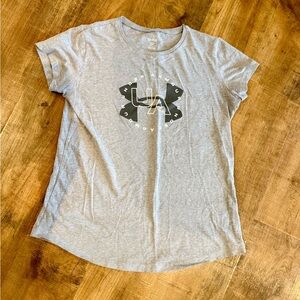 Under Armour Heather Gray Graphic Tee